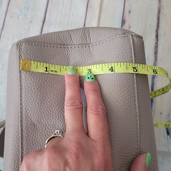 Grossi Womens Blush Pink Solid Double Bow Adjustable Strap Shoulder Satchel Bags - Picture 13 of 16